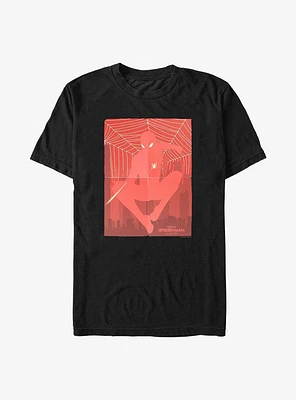 Marvel Spider-Man: No Way Home Slinging Hero Poster T-Shirt