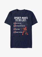 Marvel Spider-Man: No Way Home To-Do List T-Shirt
