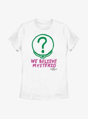 Marvel Spider-Man: No Way Home Believe Mysterio Helmet Womens T-Shirt