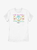 Marvel Spider-Man: No Way Home We Believe Mysterio Drawing Womens T-Shirt