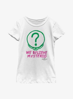 Marvel Spider-Man: No Way Home Believe Mysterio Helmet Youth Girls T-Shirt