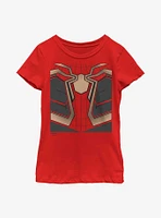 Marvel Spider-Man: No Way Home Iron Spider Costume Youth Girls T-Shirt