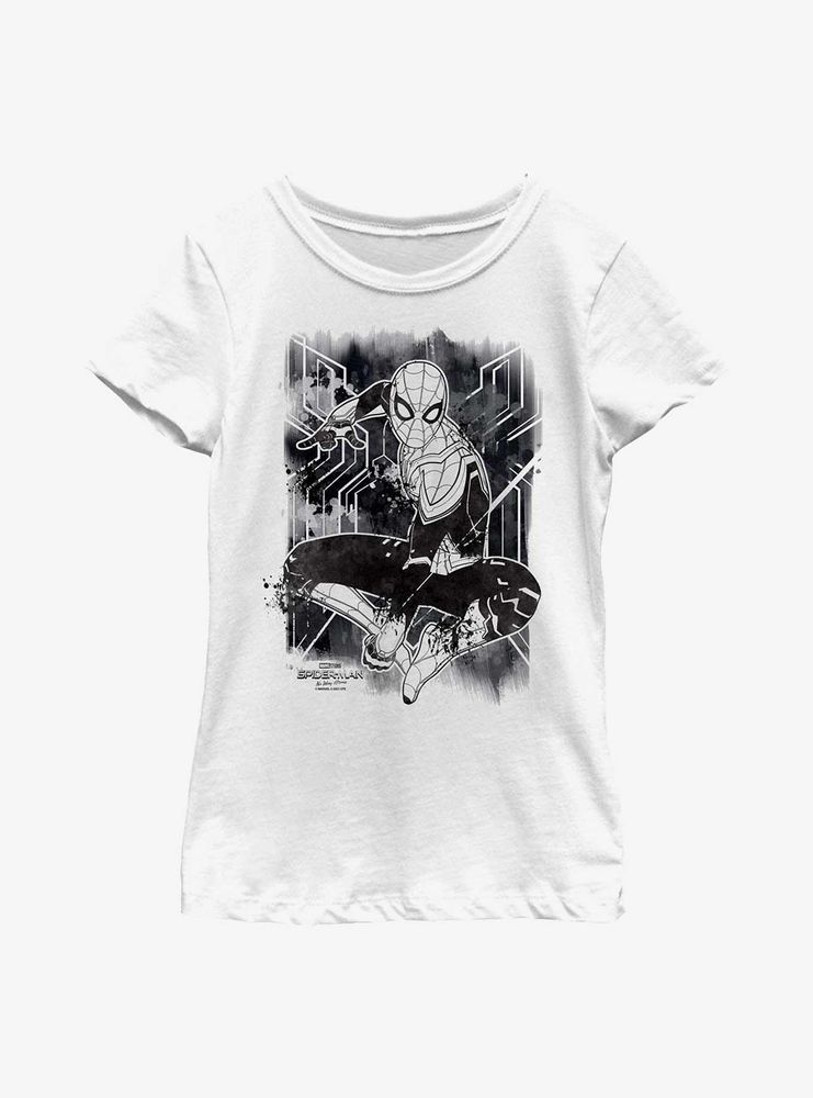 Marvel Spider-Man: No Way Home Inked Spider-Man Youth Girls T-Shirt