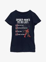 Marvel Spider-Man: No Way Home To-Do List Youth Girls T-Shirt