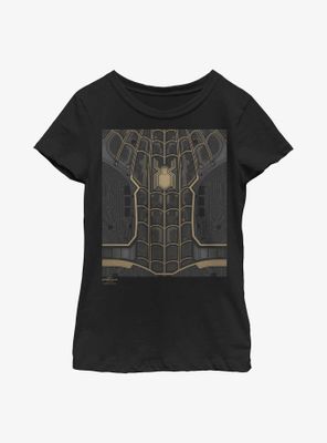 Marvel Spider-Man: No Way Home Black Suit Costume Youth Girls T-Shirt