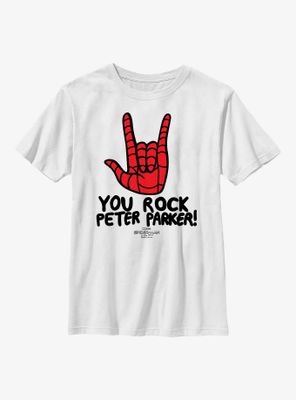 Marvel Spider-Man: No Way Home Peter Parker Rocks Youth T-Shirt