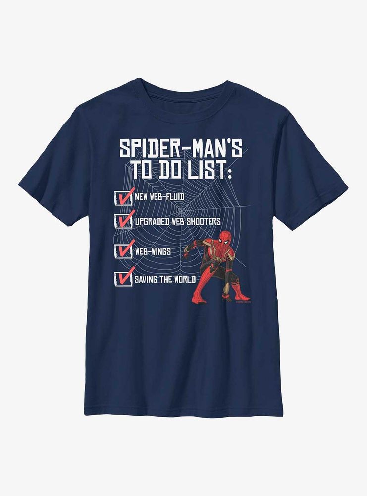 Marvel Spider-Man: No Way Home To-Do List Youth T-Shirt