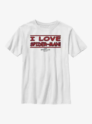 Marvel Spider-Man: No Way Home I Love Spider-Man Youth T-Shirt