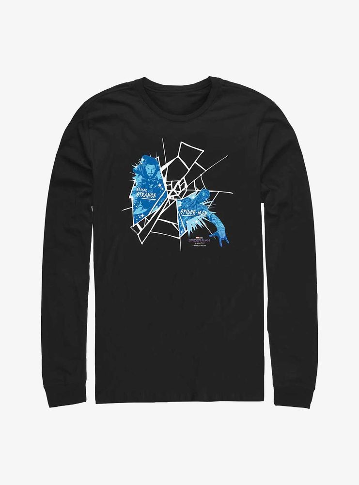 Marvel Spider-Man: No Way Home Doctor Strange & Spider-Man Web Long-Sleeve T-Shirt