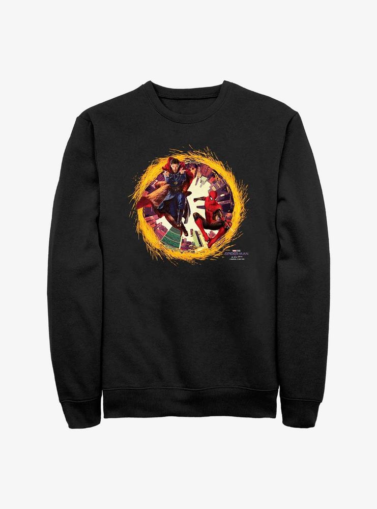 Marvel Spider-Man: No Way Home Doctor Strange & Spider-Man Portal Sweatshirt