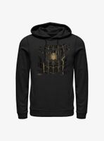 Marvel Spider-Man: No Way Home Ripped Black Suit Spider Costume Hoodie