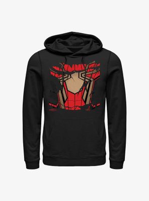 Marvel Spider-Man: No Way Home Iron Spider Ripped Costume Hoodie