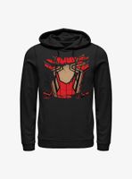 Marvel Spider-Man: No Way Home Iron Spider Ripped Costume Hoodie