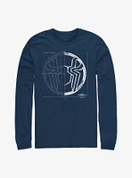Marvel Spider-Man: No Way Home Spider Icon Grid Long-Sleeve T-Shirt