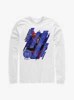 Marvel Spider-Man: No Way Home Blueprint Panels Long-Sleeve T-Shirt