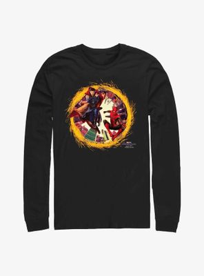 Marvel Spider-Man: No Way Home Doctor Strange & Spider-Man Portal Long-Sleeve T-Shirt