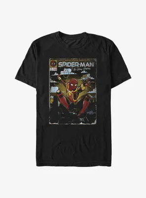 Marvel Spider-Man: No Way Home Vintage Comic Cover T-Shirt