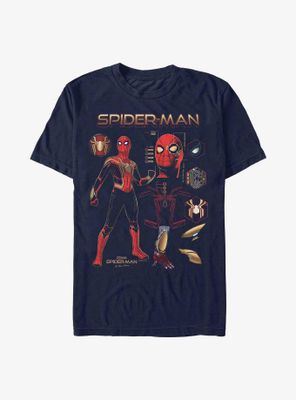 Marvel Spider-Man: No Way Home Spidey Schematics T-Shirt