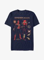 Marvel Spider-Man: No Way Home Spidey Schematics T-Shirt