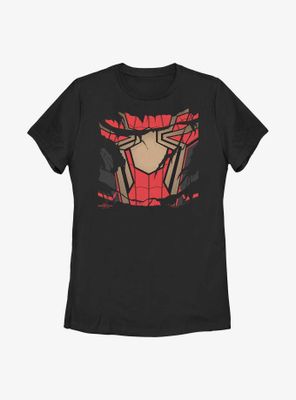 Marvel Spider-Man: No Way Home Iron Spider Ripped Costume Womens T-Shirt