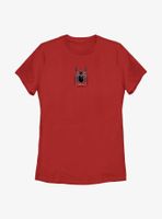 Marvel Spider-Man: No Way Home Red Suit Black Logo Womens T-Shirt