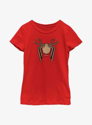 Marvel Spider-Man: No Way Home Iron Spider Logo Youth Girls T-Shirt