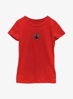 Marvel Spider-Man: No Way Home Red Suit Black Logo Youth Girls T-Shirt