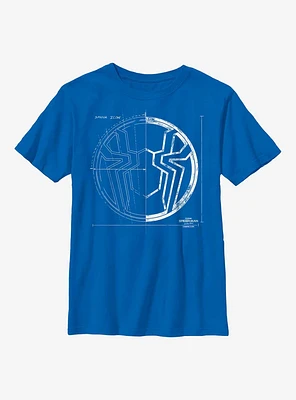 Marvel Spider-Man: No Way Home Spider Icon Grid Youth T-Shirt