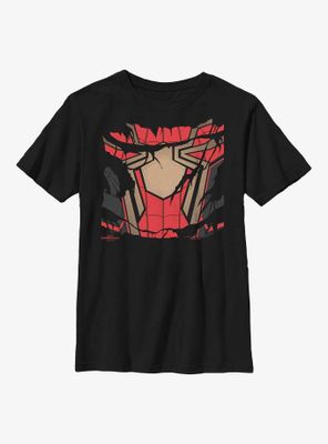 Marvel Spider-Man: No Way Home Iron Spider Ripped Costume Youth T-Shirt