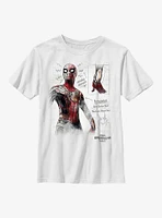 Marvel Spider-Man: No Way Home Spidey Senses Grid Youth T-Shirt