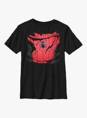 Marvel Spider-Man: No Way Home Ripped Spider-Man Costume Youth T-Shirt