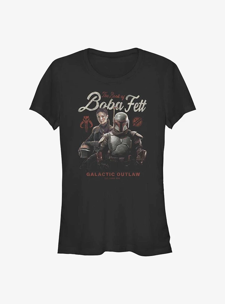 Star Wars The Book Of Boba Fett Badge Girls T-Shirt