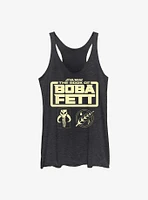 Star Wars The Book Of Boba Fett Armor Logo Girls Tank Top