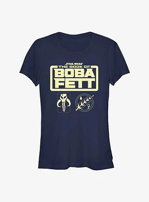 Star Wars The Book Of Boba Fett Armor Logo Girls T-Shirt