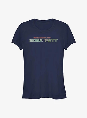 Star Wars The Book Of Boba Fett Text Logo Girls T-Shirt
