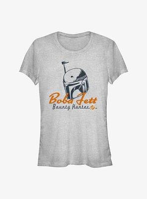 Star Wars The Book Of Boba Fett Helmet Girls T-Shirt