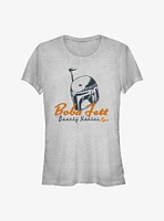 Star Wars The Book Of Boba Fett Helmet Girls T-Shirt