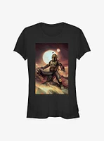 Star Wars The Book Of Boba Fett Painting Girls T-Shirt