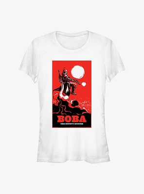 Star Wars The Book Of Boba Fett Bounty Hunter Poster Girls T-Shirt