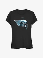 Star Wars The Book Of Boba Fett Chrome Helmet Girls T-Shirt