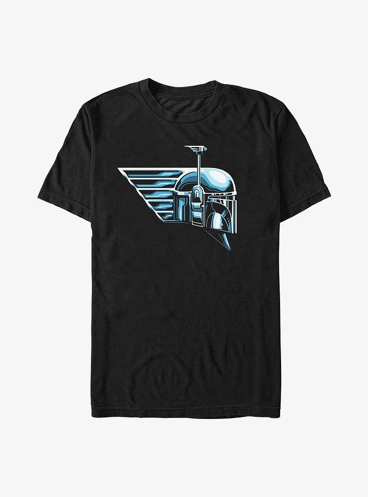 Star Wars The Book Of Boba Fett Chrome Helmet T-Shirt