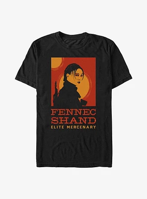 Star Wars The Book Of Boba Fett Fennec Shand Poster T-Shirt