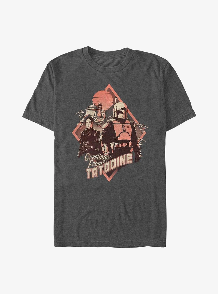 Star Wars The Book Of Boba Fett Greeting From Tatooine T-Shirt