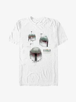 Star Wars The Book Of Boba Fett Helmet Schematics T-Shirt
