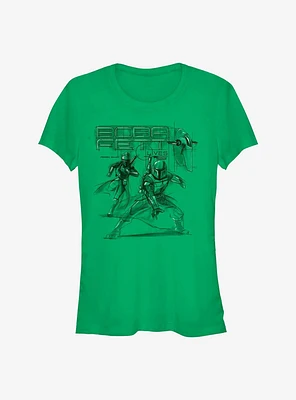Star Wars The Book Of Boba Fett New Outlaw Overlords Girls T-Shirt