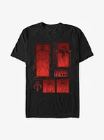 Star Wars The Book Of Boba Fett Red Icons Living Legend T-Shirt