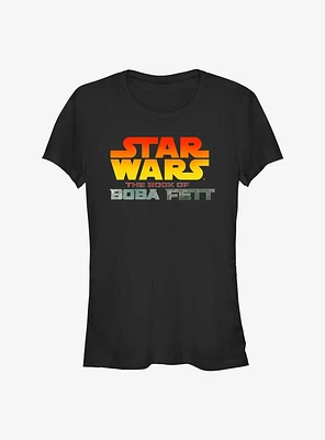 Star Wars The Book Of Boba Fett Logo Girls T-Shirt