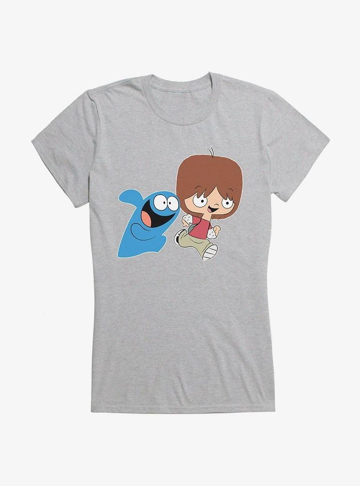Foster's Home For Imaginary Friends Mac And Bloo Frolicking Girl's T-Shirt