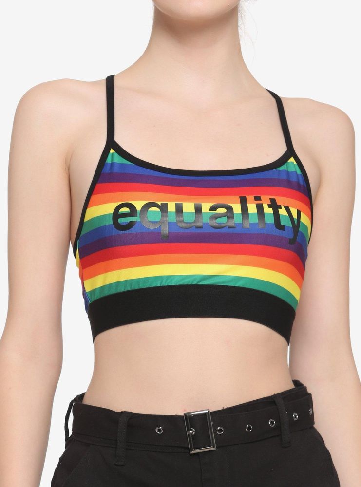 Equality Rainbow Bralette