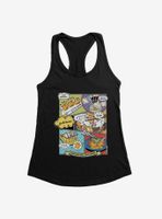 Gudetama Comic Strip Womens Tank Top